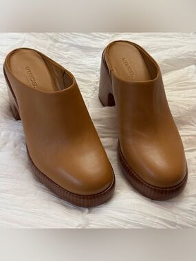 Vince Womens Navina Leather Mule